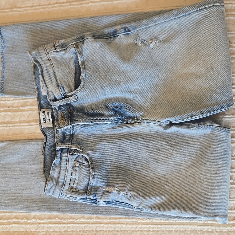 Kensie Vintage Luxe “The Slim” High-Rise Raw Hem Jeans Women’s 2/26 - Picture 5 of 17